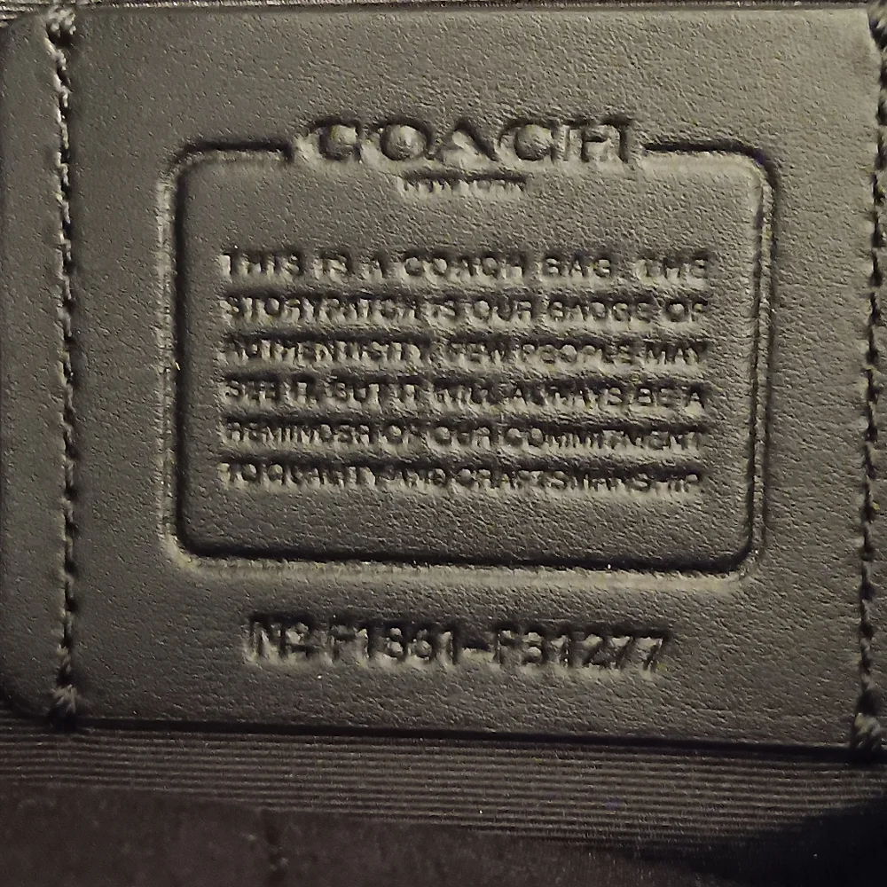 COACH MENS Case bag Black Cordura Leather Hamilton Brief Case Bag F31277 - Picture 4 of 6